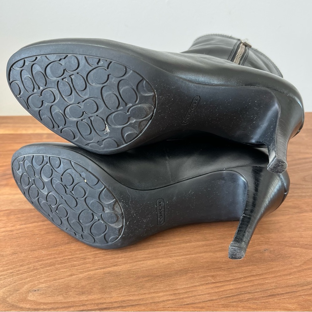 COACH: Bethie Smooth Nappa Ankle Zip Boots: Black: Women's Size 8.5 - Picture 9 of 15
